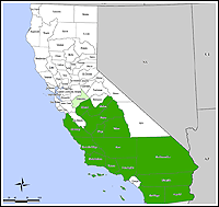 Map of Declared Counties for Disaster 1689