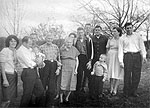 Group of people posing outside