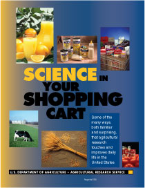 Cover, photos of orance juice, baby formula, shopping cart filled with groceries, grazing cow, wheat sheaf, tomatoes and tomato products: Click here to view publication online (pdf file).