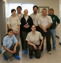 Jane Goodall with Service Biologists and Volunteers