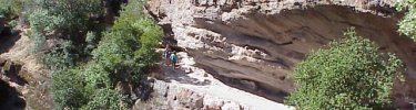 Hikers on the Moses Spring Trail to the Bear Gulch Reservoir