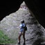  Looking up through one of the many openings of the Bear Gulch Cave