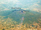 Photo shows the aerial view of the Somma-Vesuvius volcano.