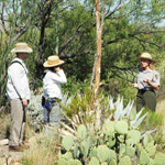 Park Ranger answering questions about desert plants