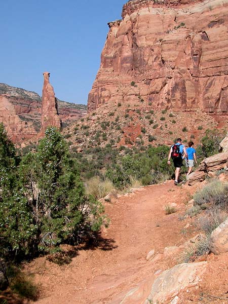 Hikers in Monument Canyon
