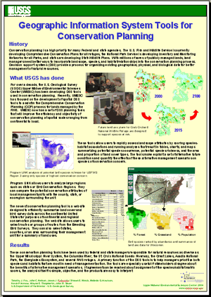 Geographic Information System Tools for Conservation Planning 