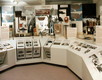 Photograph of the Department of the Interior Overview exhibit at the Interior Museum.