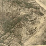 1949 Aerial view of the Saugus Iron Works archeology site.