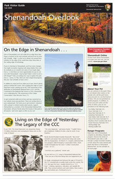 Shenandoah Overlook, the park's official Visitor Guide.