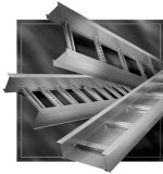Figure 1. Ladder cable tray, ventilated cable tray, solid-trough cable tray.