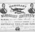 “Chicago Wide-Awake Republican Club to Abraham Lincoln,” June 1, 1860