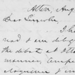 Lyman Trumbull to Abraham Lincoln, August 24, 1858