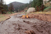 Photo of a flash flood.