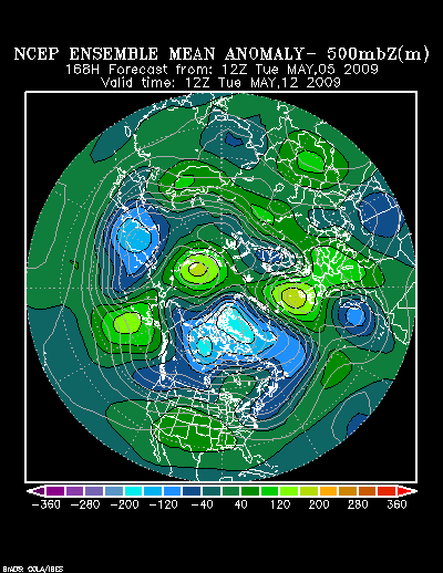 NCEP Ensemble forecast product