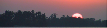 Sunset over Kabetogama Lake