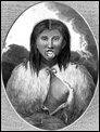 Haida woman with labret & fur cloak, Queen Charlotte Islands, British Columbia, in engraving made 1787