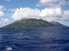 Anatahan Volcano before eruption