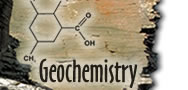 Collage: Geochemistry hightlight, oil chemical illustration