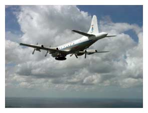 W-P3D Orion hurricane hunter aircraft