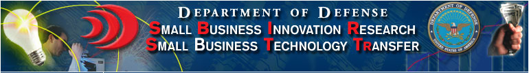 Department of Defense Small Business Innovation Research/Small Business Technology Transfer/Fast Track Header