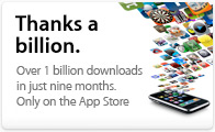 The App Store is about to hit a billion downloads.