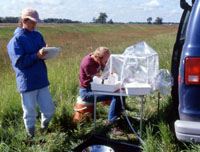 Experienced personnel use proven methods that enable representative environmental samples to be collected from a well in the well network for the National Ground-Water Reconnaissance for Emerging Contaminants Project