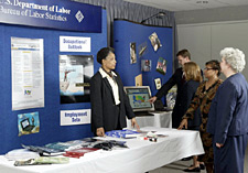 Image of a BLS information booth