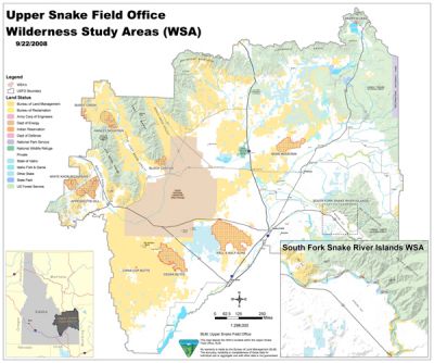 Upper Snake FO WSA Map