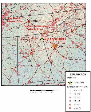 Epicentral Map