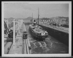 Boat in Miraflores Locks