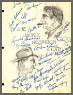 Cover for screenplay of The Jackie Robinson Story
