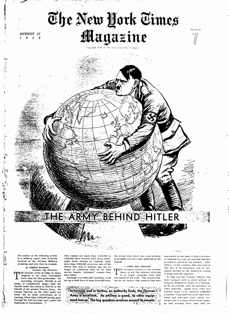 Image 1 of 3, New York Times Magazine --August 27, 1939