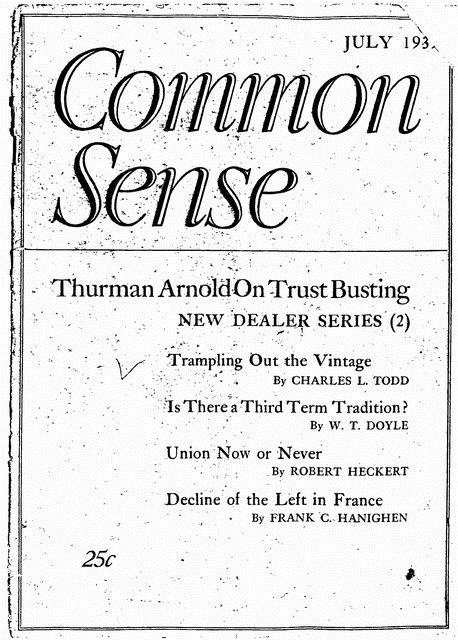 Image 1 of 4, Common Sense -- July 1939