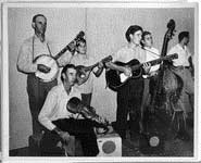 King family playing music (detail). Undated.