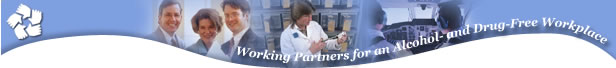 Working Partners for an Alcohol- and Drug-Free Workplace.  Photos representing the workforce - Digital Imagery© copyright 2001 PhotoDisc, Inc.