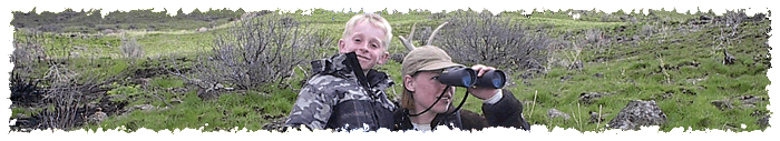 Mother and son hiking on public lands