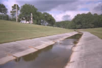 Discharge point of an MTBE plume at Laurel Bay, SC, where active biodegradation of MTBE was taking place