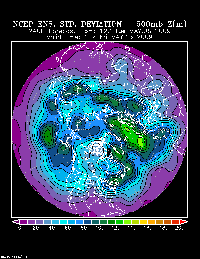 NCEP Ensemble forecast product