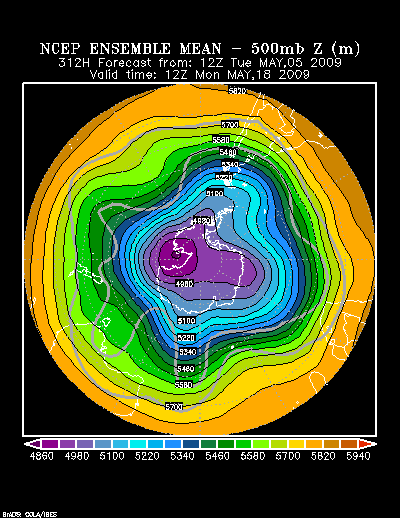 NCEP Ensemble forecast product