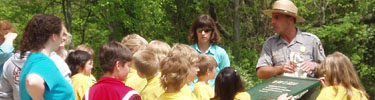 Ranger-led tours provide great information for students.