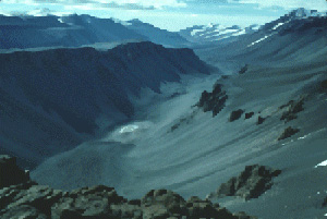 Don Juan Pond (center of picture) in the McMordo Dry Valleys