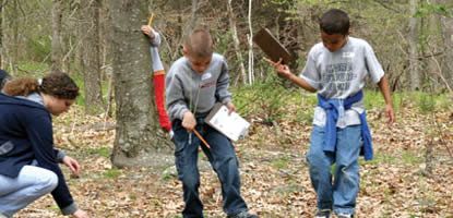 Students attend a self-guided education program in Shenandoah.