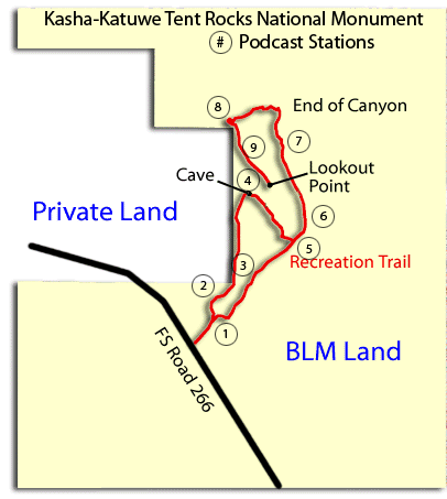 Map of Podcast Stations