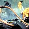 clean up crews at work, Exxon Valdez Oil Spill