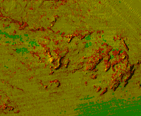 Predicted seafloor facies image