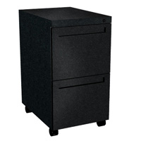 PEDMPFF2446 - Harmony 22 in. D File/File Mobile Pedestal, Black Wrinkle