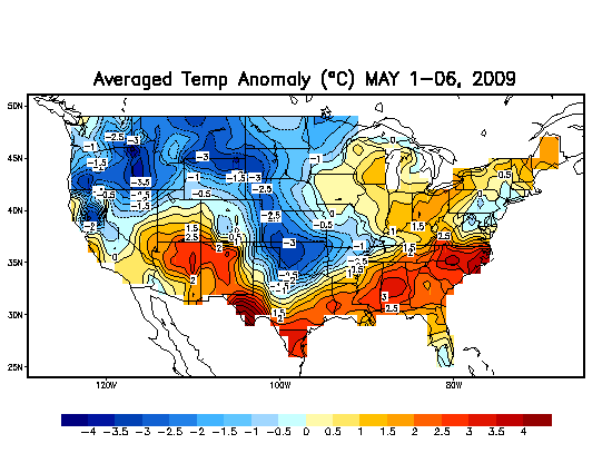 Last Month Averaged Temperature Anomaly