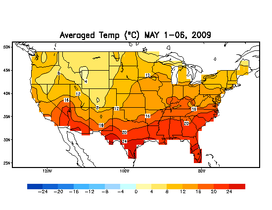 Last Month Averaged Temperature