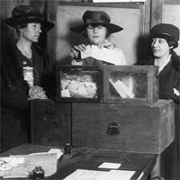 Three suffragists