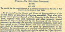 A whitish yellow piece of paper with grey block print.